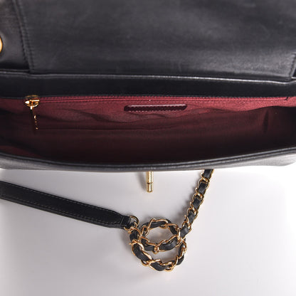Chanel Sheepskin Quilted Vintage Mademoiselle Flap Black 5 of 8