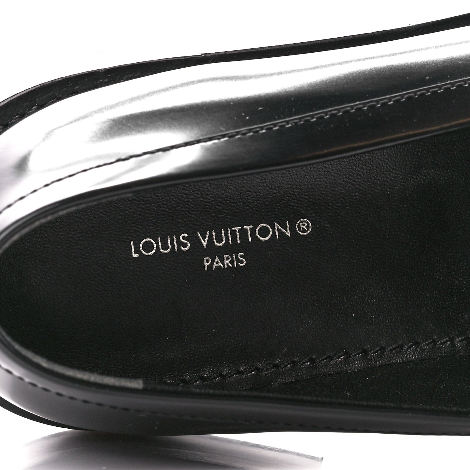 Louis Vuitton Glazed Calfskin Connelly Flat Loafer 39 Black 7 of 9