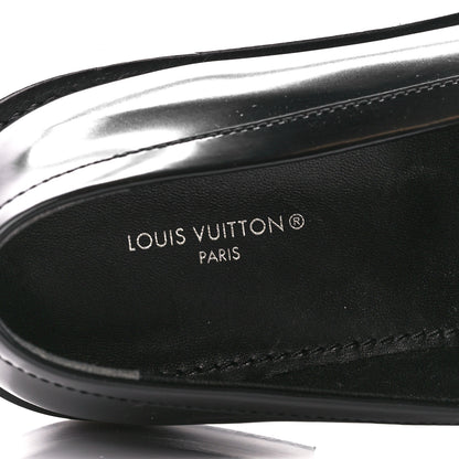 Louis Vuitton Glazed Calfskin Connelly Flat Loafer 39 Black 7 of 9