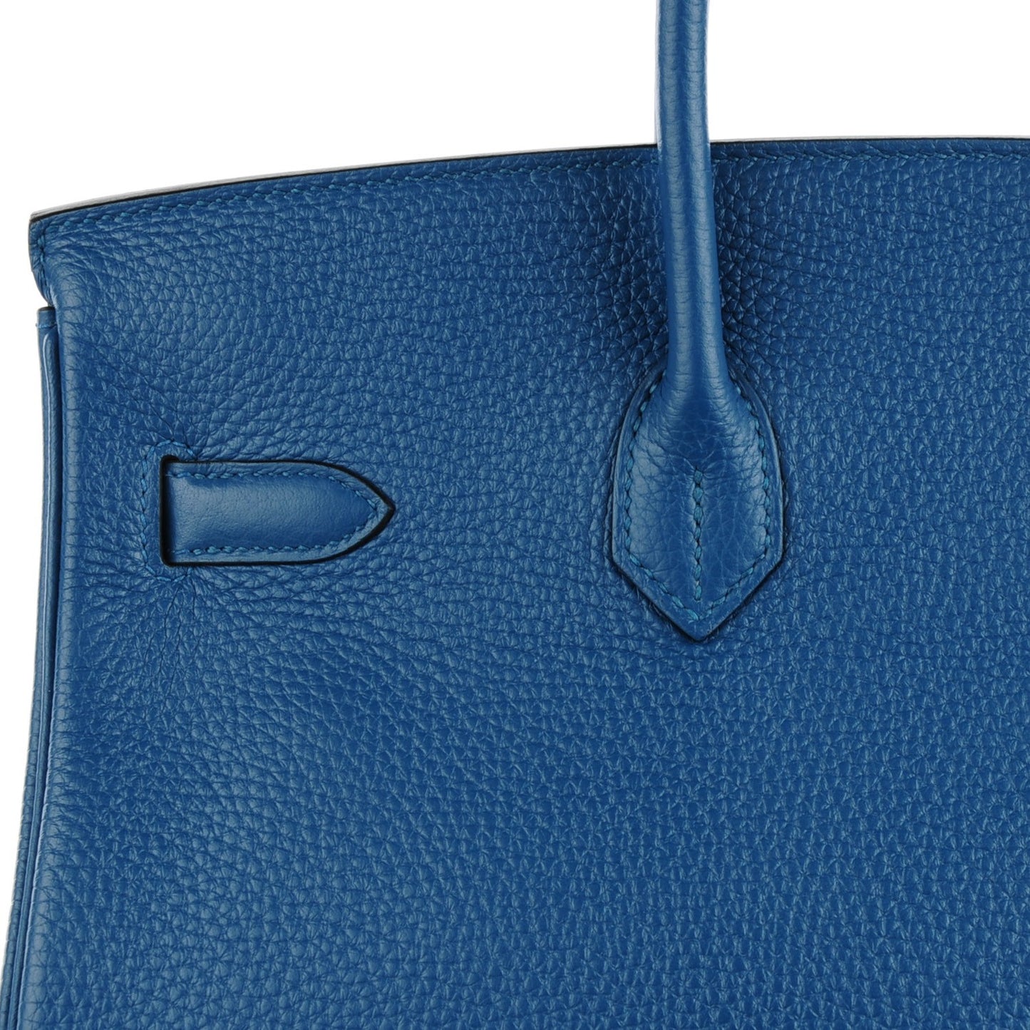 Taurillon Clemence Birkin 35 Bleu Thalassa