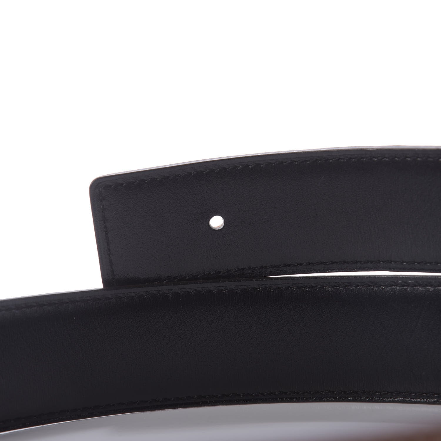 Hermes Box Togo 32mm H Belt 75 Black Gold 9 of 10