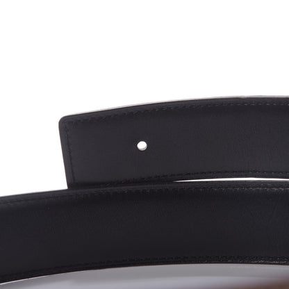 Hermes Box Togo 32mm H Belt 75 Black Gold 9 of 10
