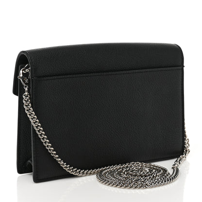 Louis Vuitton Soft Calfskin My Lockme Chain Pochette Black 3 of 9