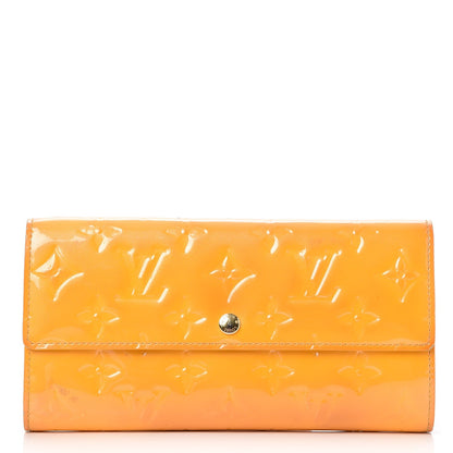 Louis Vuitton Vernis Sarah Wallet Jaune Passion 1 of 12