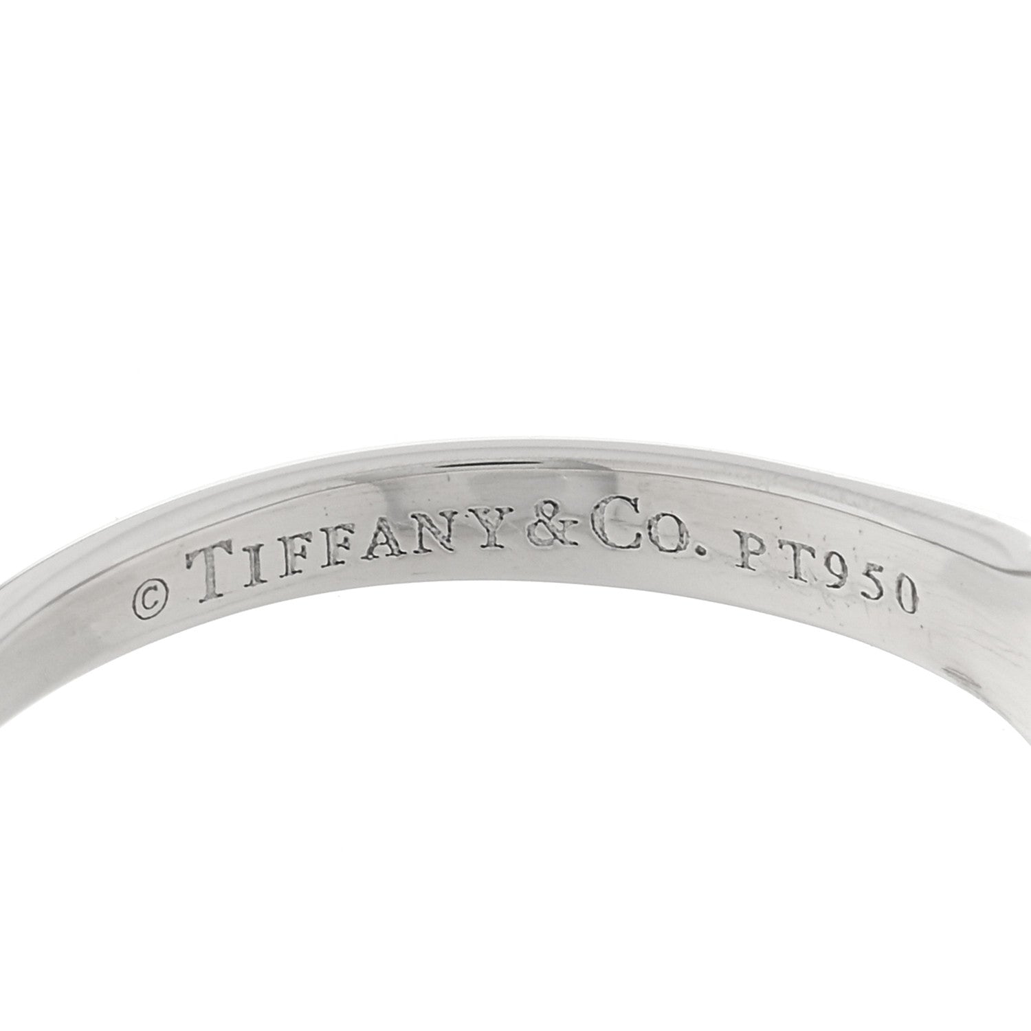 Tiffany Platinum Diamond .54ct Solitaire Engagement Ring 58 8.25 4 of 6