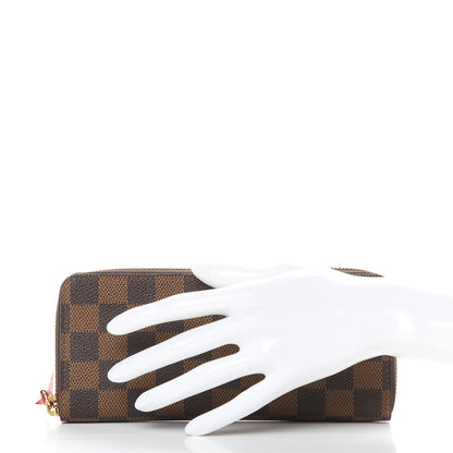 Louis Vuitton Damier Ebene Clemence Wallet Cherry 2 of 8