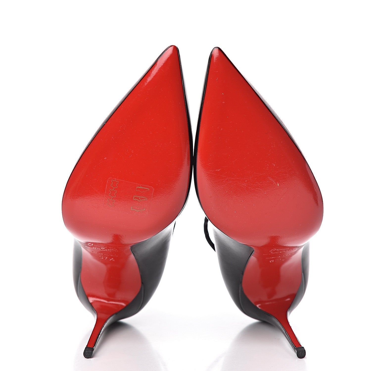 Christian Louboutin Shiny Calfskin Vampydoly 100 Pumps 37.5 Black 5 of 11