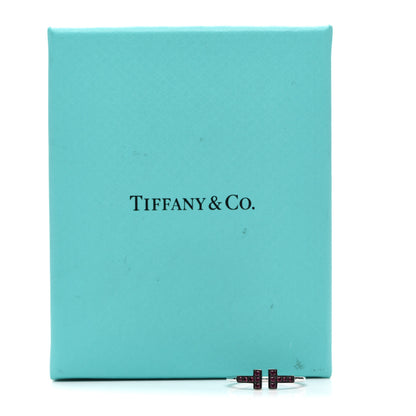 Tiffany 18K White Gold Ruby T Wire Ring 56 7.5 5 of 5