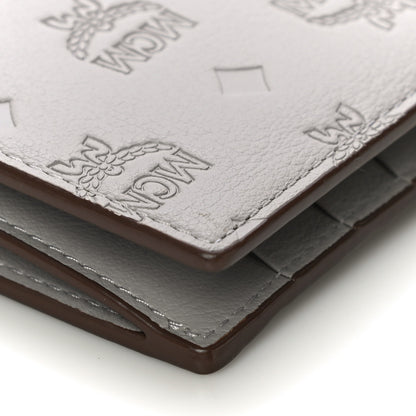 MCM Calfskin Ottomar Large Klara Two Fold Wallet Dove 9 of 11