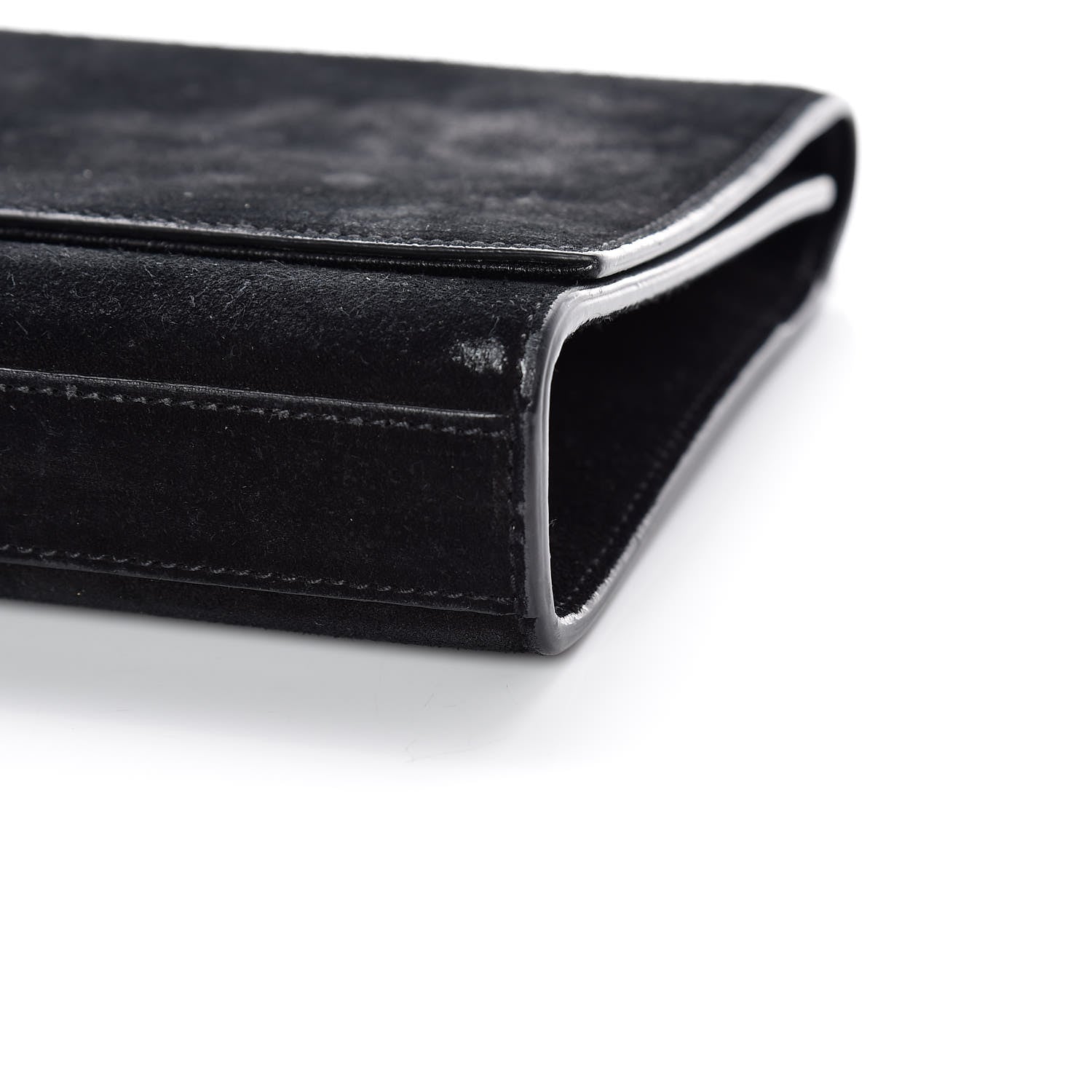 Saint Laurent Velvet Classic Monogram Cassandre Tassel Clutch Black 6 of 17