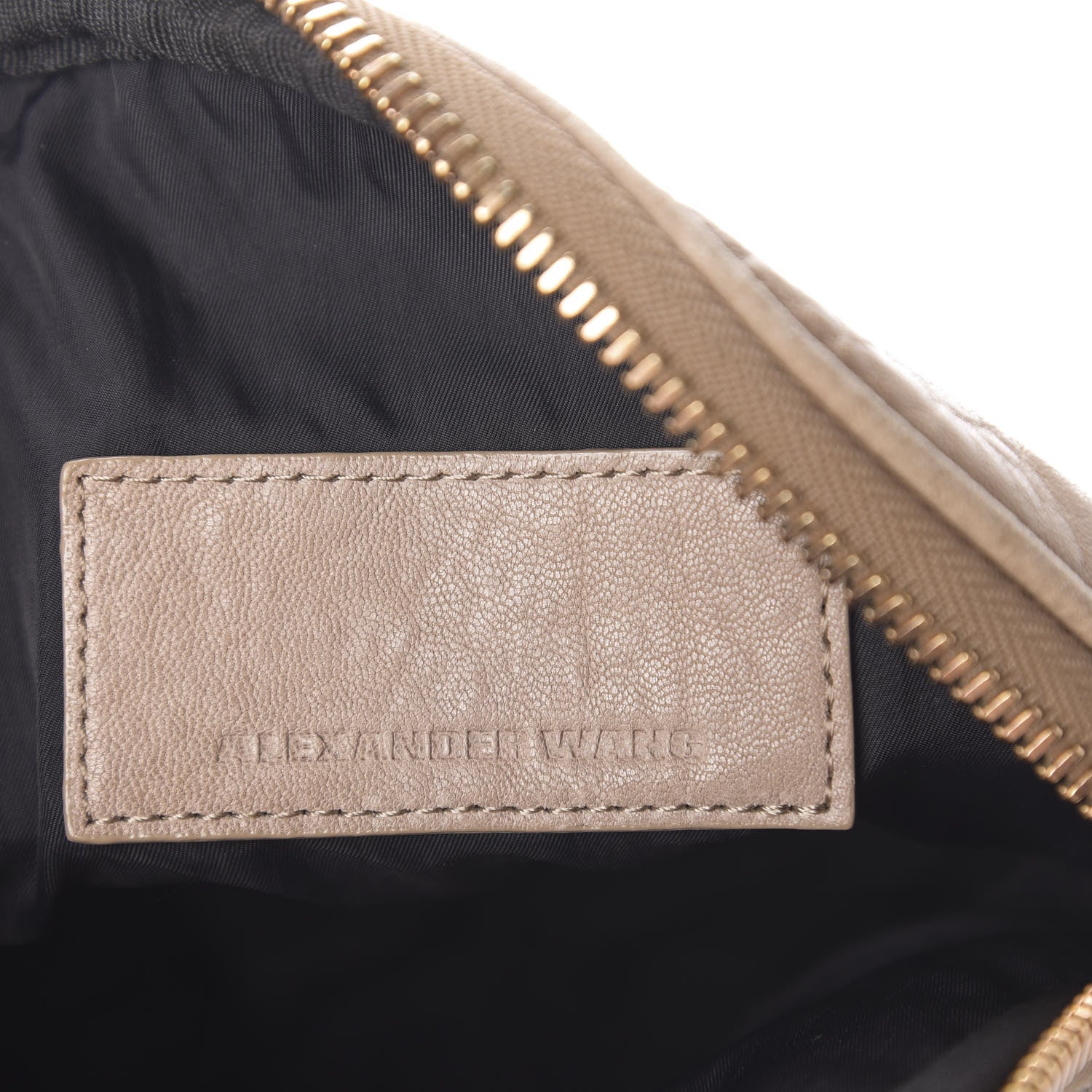 Alexander Wang Pebbled Lambskin Angela Pochette Latte Rose Gold Hardware 7 of 12