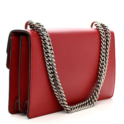Gucci Dollar Calfskin Swarovski Crystal Small Dionysus Shoulder Bag Hibiscus Red 3 of 11