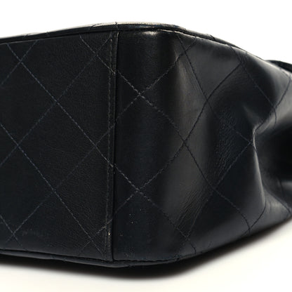 Chanel Lambskin Quilted XL Jumbo Single Flap Black 10 of 13