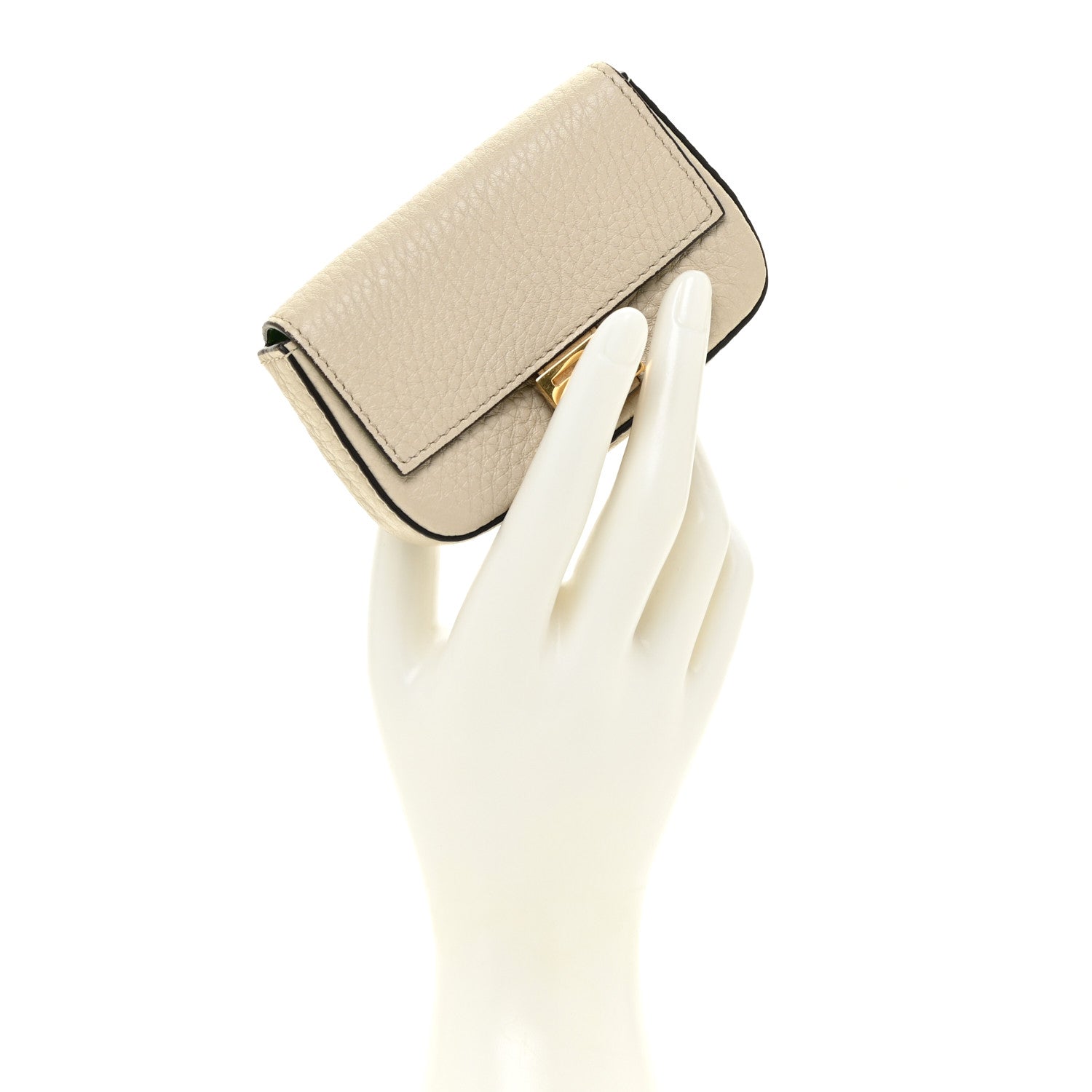 Fendi Cuoio Romano Micro Baguette Charm Latte 2 of 13