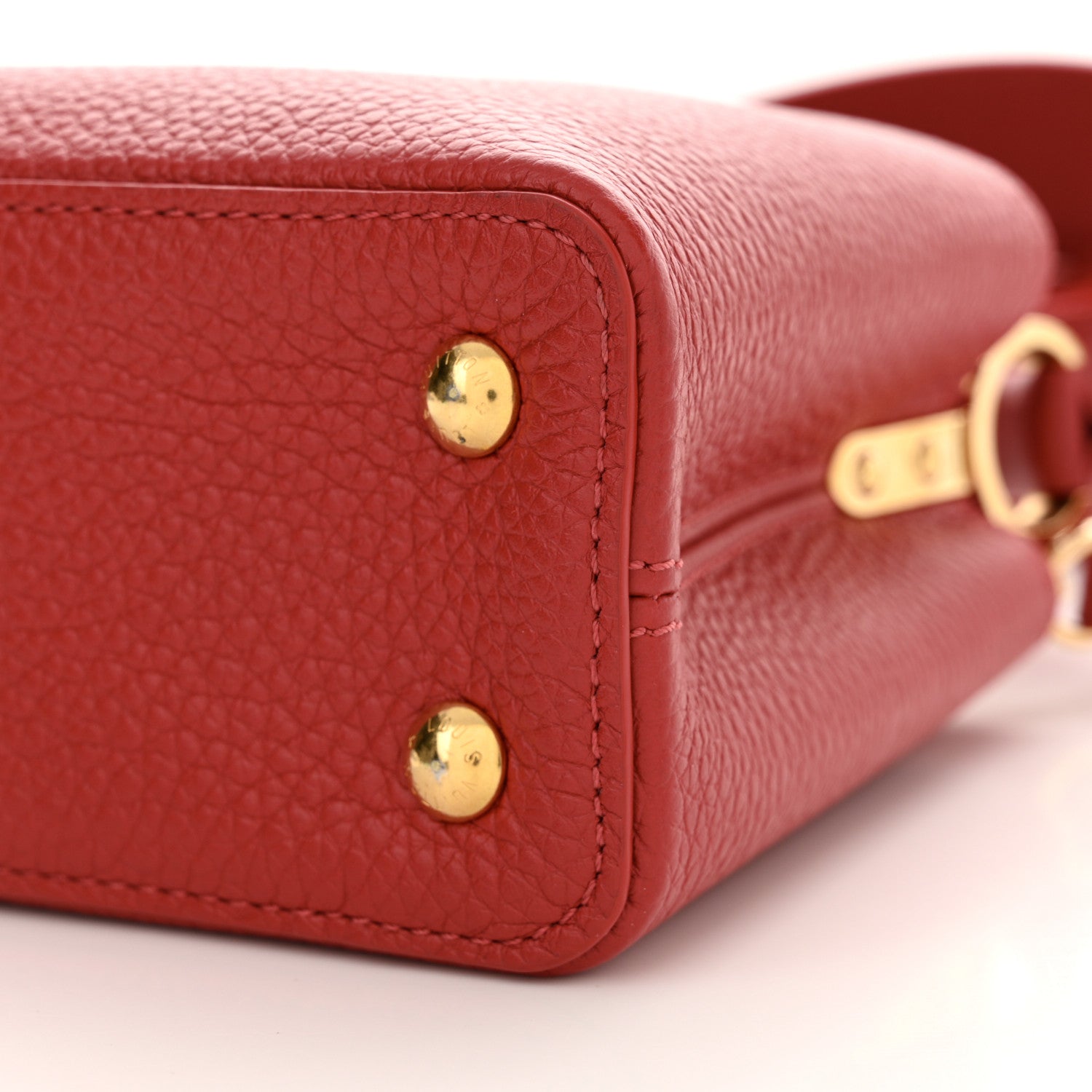 Louis Vuitton Taurillon Mini Capucines Scarlet 10 of 10