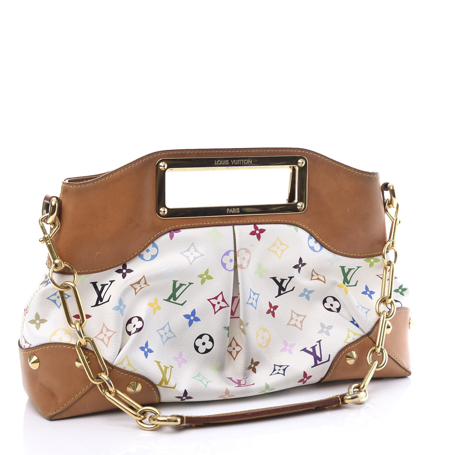 Louis Vuitton Monogram Multicolor Judy MM White 2 of 10