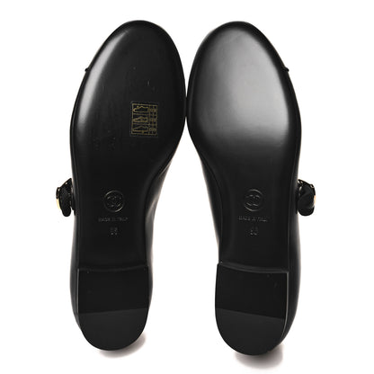 Chanel Lambskin Mary Jane Flats 36 Black 5 of 9