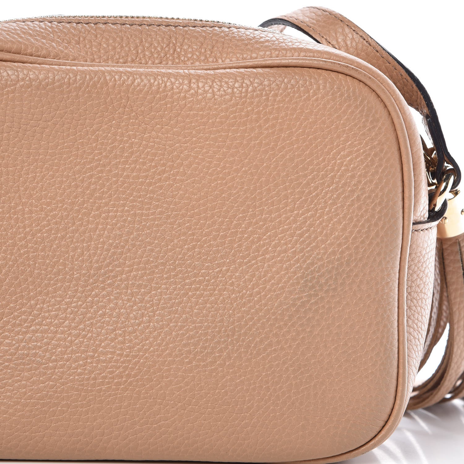 Gucci Pebbled Calfskin Small Soho Disco Bag Camelia 12 of 19