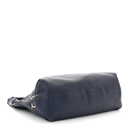 Salvatore Ferragamo Calfskin Fanisa Gancini Hobo Oxford Blue 4 of 14