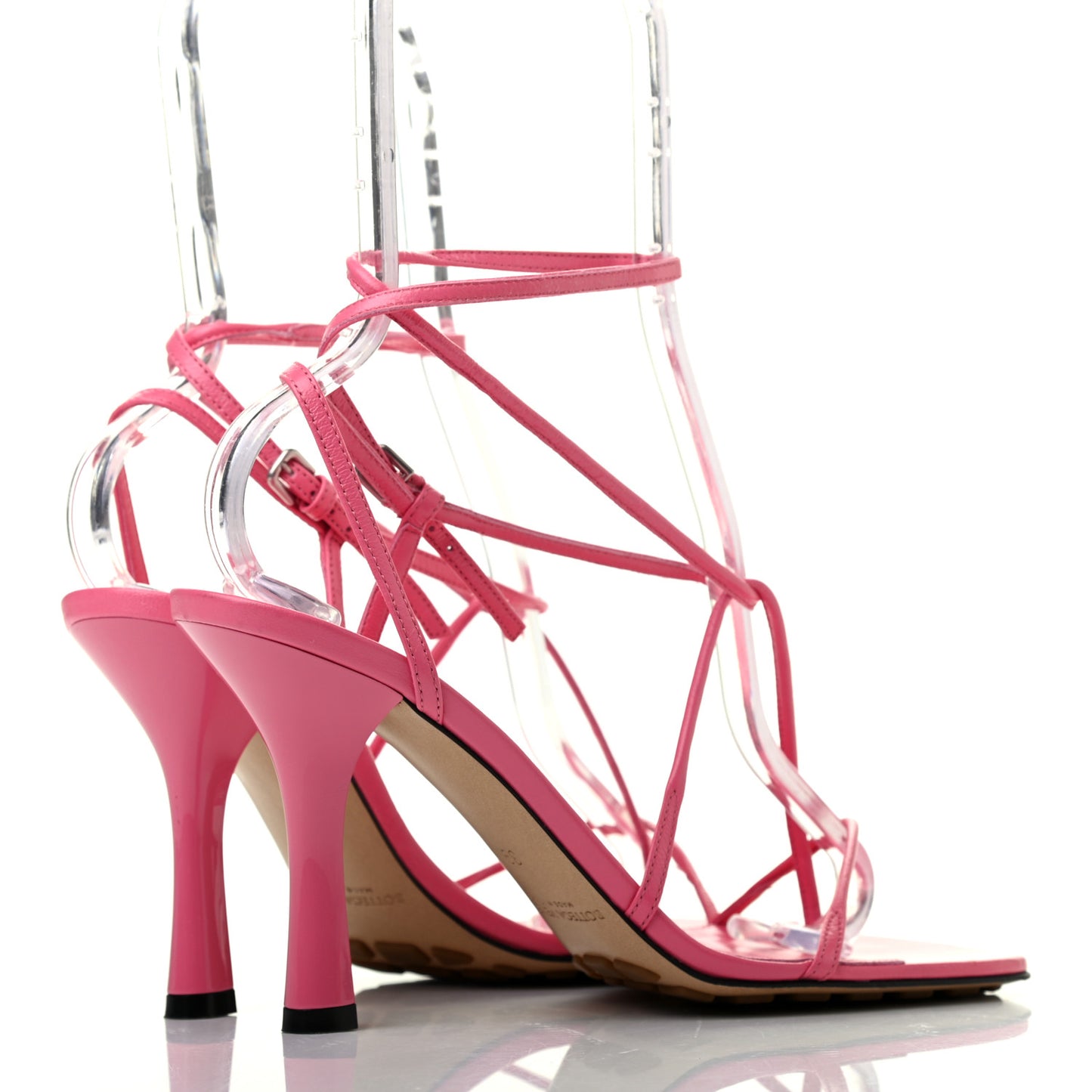 Crush Calfskin The Line 90mm Sandals 39 Milkshake