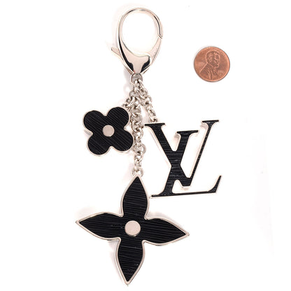 Louis Vuitton Electric Epi Fleur d'Epi Bag Charm Black 2 of 5