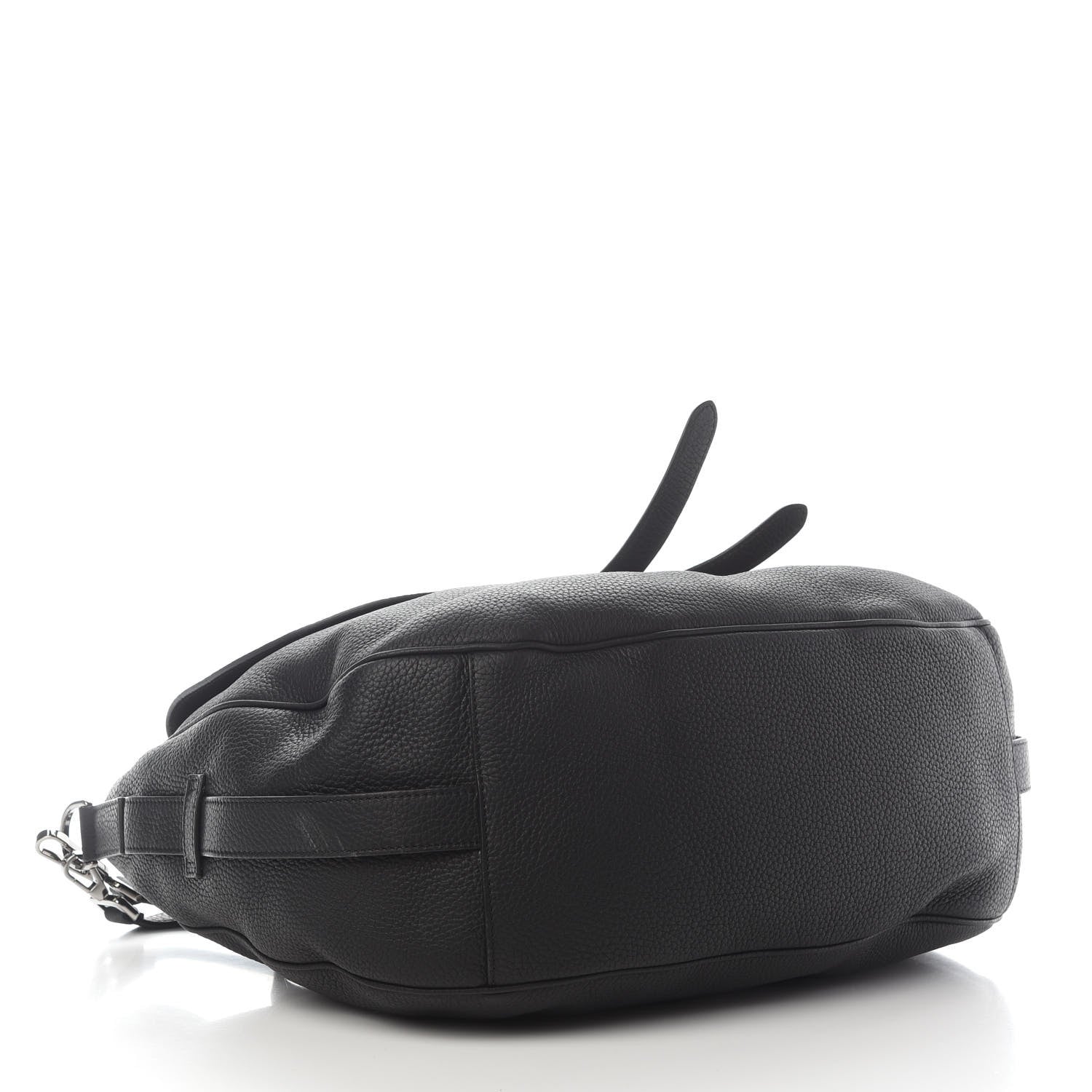 Christian Dior Grained Calfskin Saddle Soft Bag Black 4 of 9