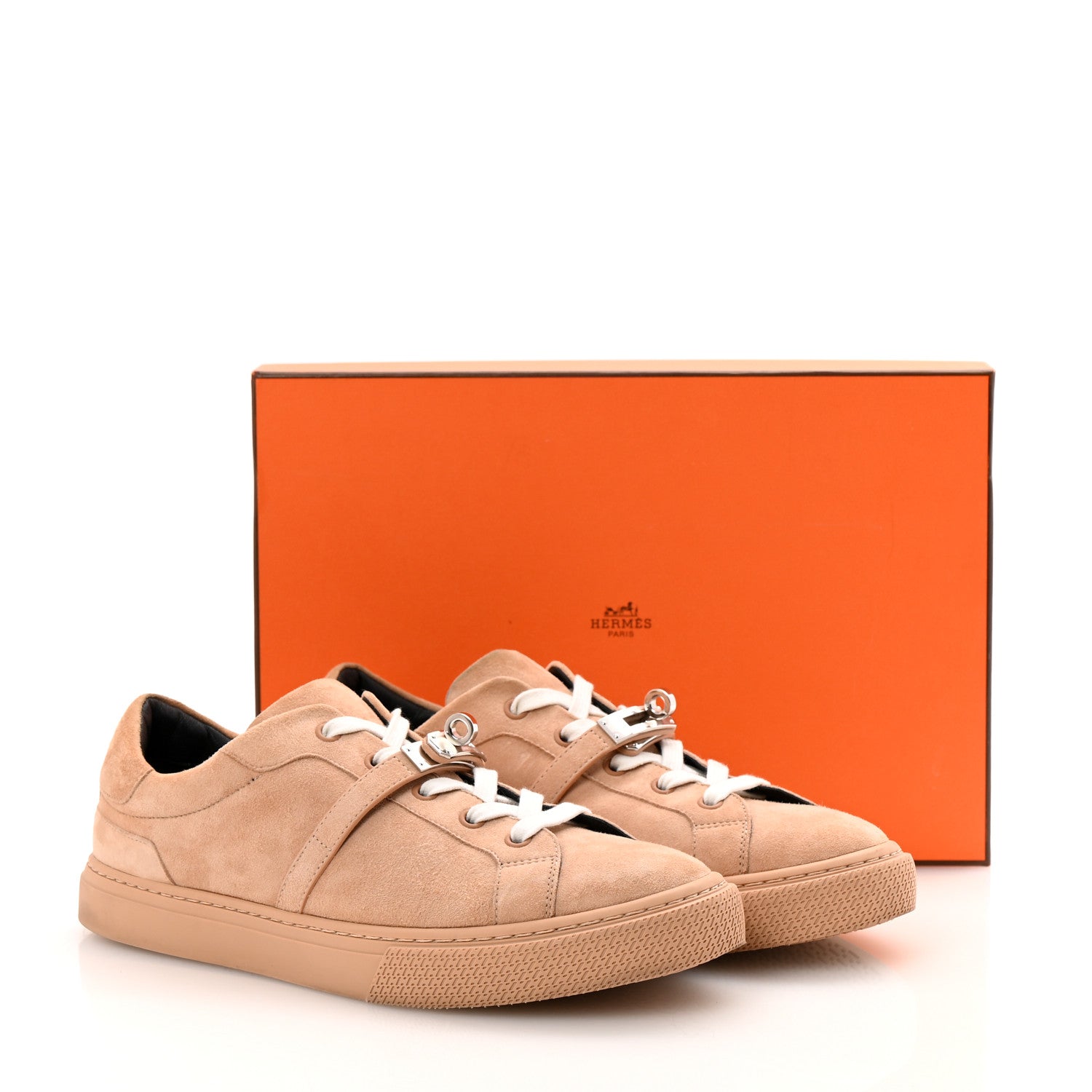 Hermes Suede Day Sneakers 40 Bois De Santal 11 of 11