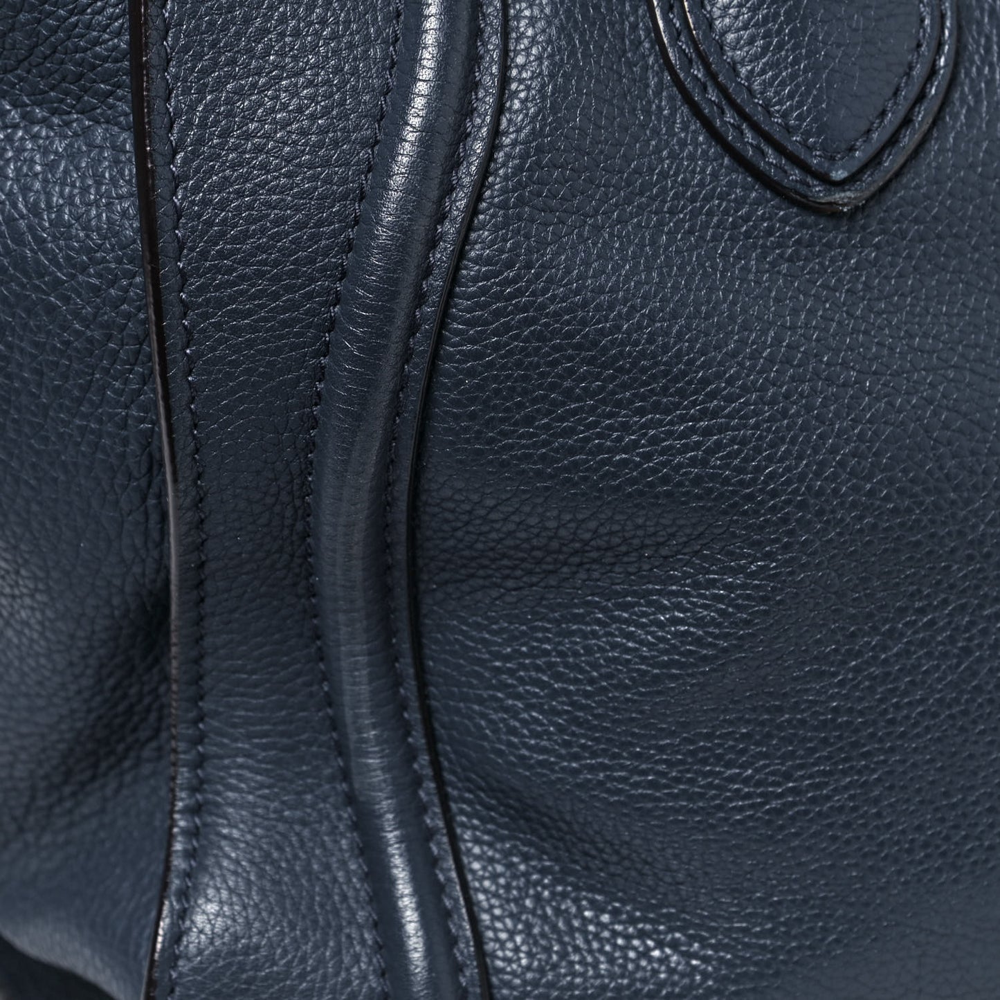 Drummed Calfskin Mini Luggage Blue