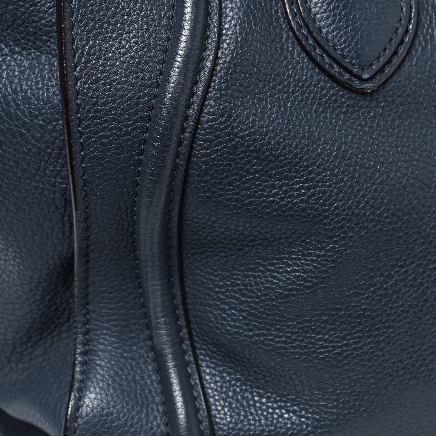 Celine Drummed Calfskin Mini Luggage Blue 13 of 14