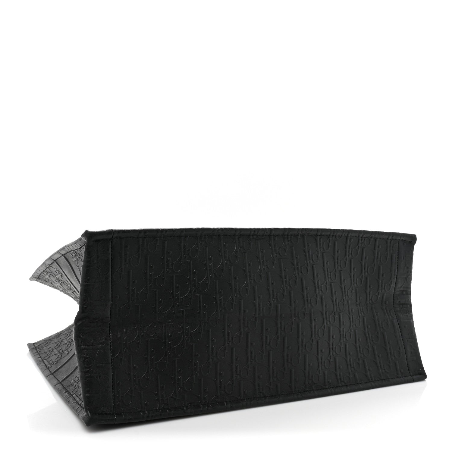 Christian Dior Oblique Calfskin Embossed Large Book Tote Black 4 of 13