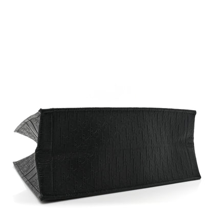 Christian Dior Oblique Calfskin Embossed Large Book Tote Black 4 of 13