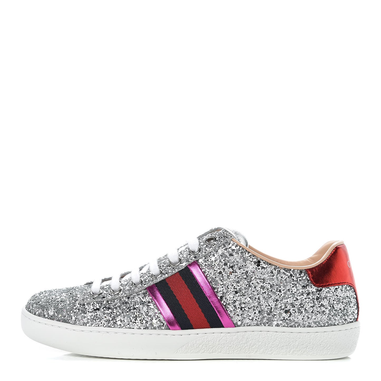 Glitter Web Ace Sneakers 36 Silver