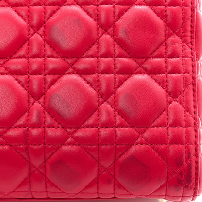 Christian Dior Lambskin Cannage Large Lady Dior Pink 14 of 15