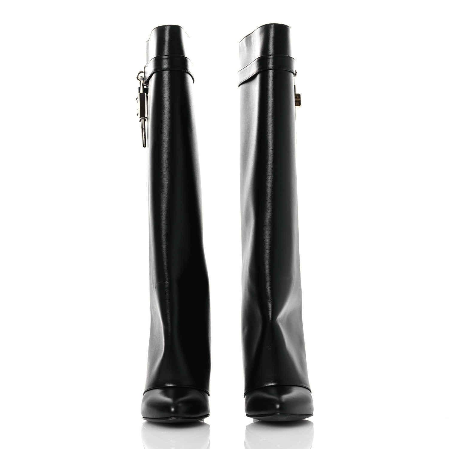 Givenchy Calfskin Shark Lock Pant Boots 40.5 Black 3 of 14