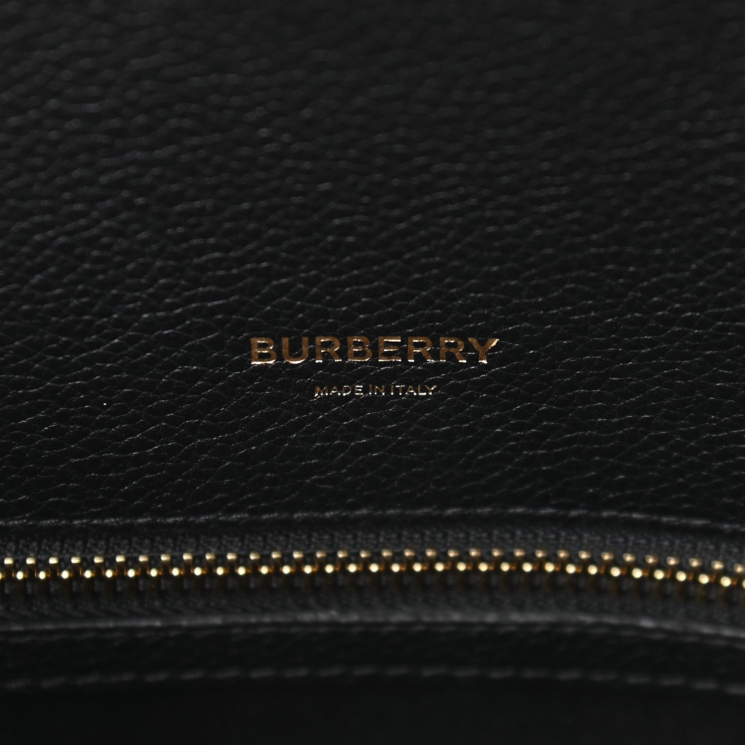 Burberry Grainy Calfskin Small Title Bag Black 8 of 10