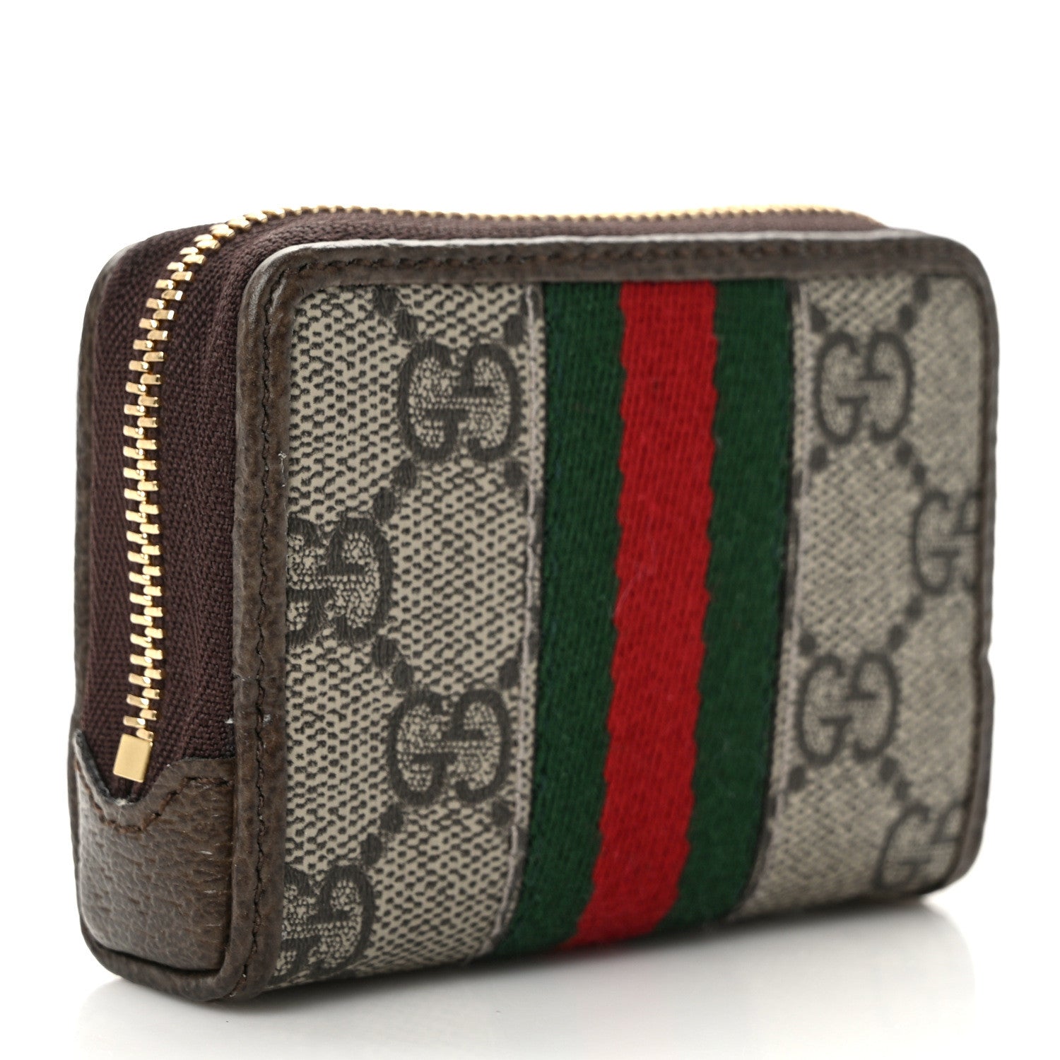 Gucci GG Supreme Monogram Web Ophidia Playing Card Case Beige New Acero 4 of 11
