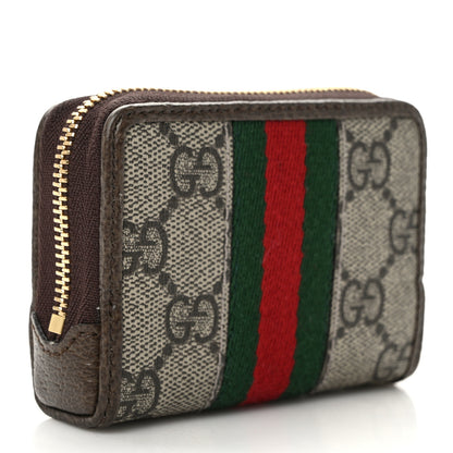 Gucci GG Supreme Monogram Web Ophidia Playing Card Case Beige New Acero 4 of 11