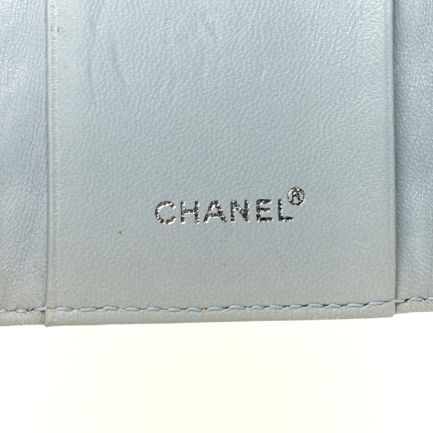 Lambskin Chocolate Bar 6 Key Holder Light Blue