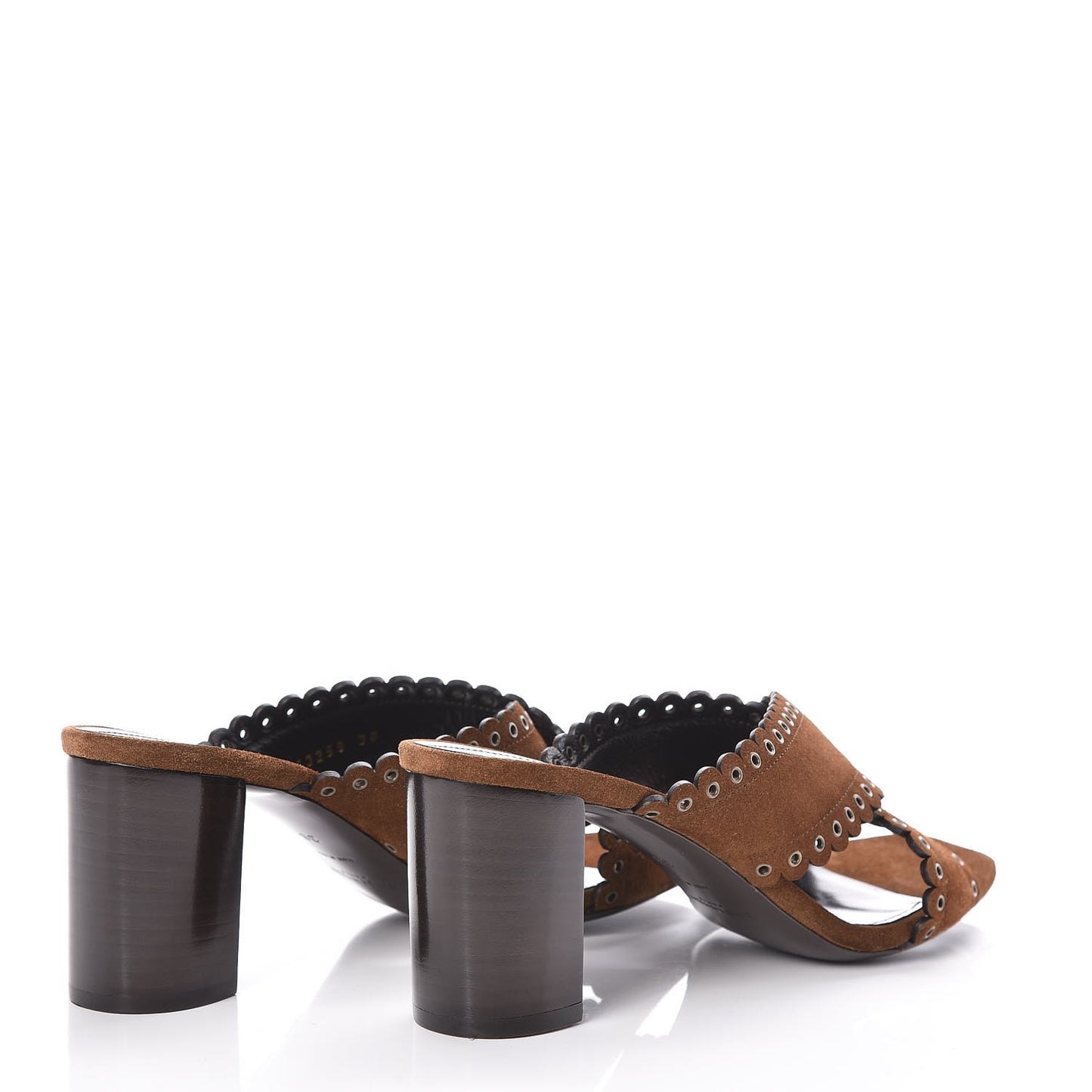 Suede Eyelet LouLou 70 Mules 38 Land