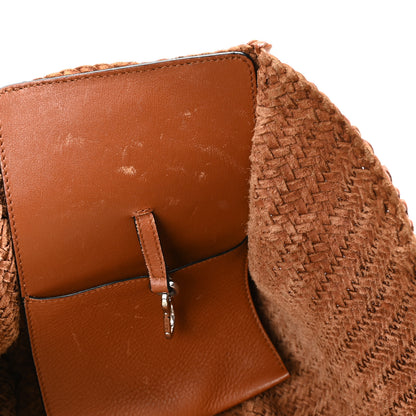 Loewe Calfskin Woven Medium Hammock Shoulder Bag Tan 13 of 13