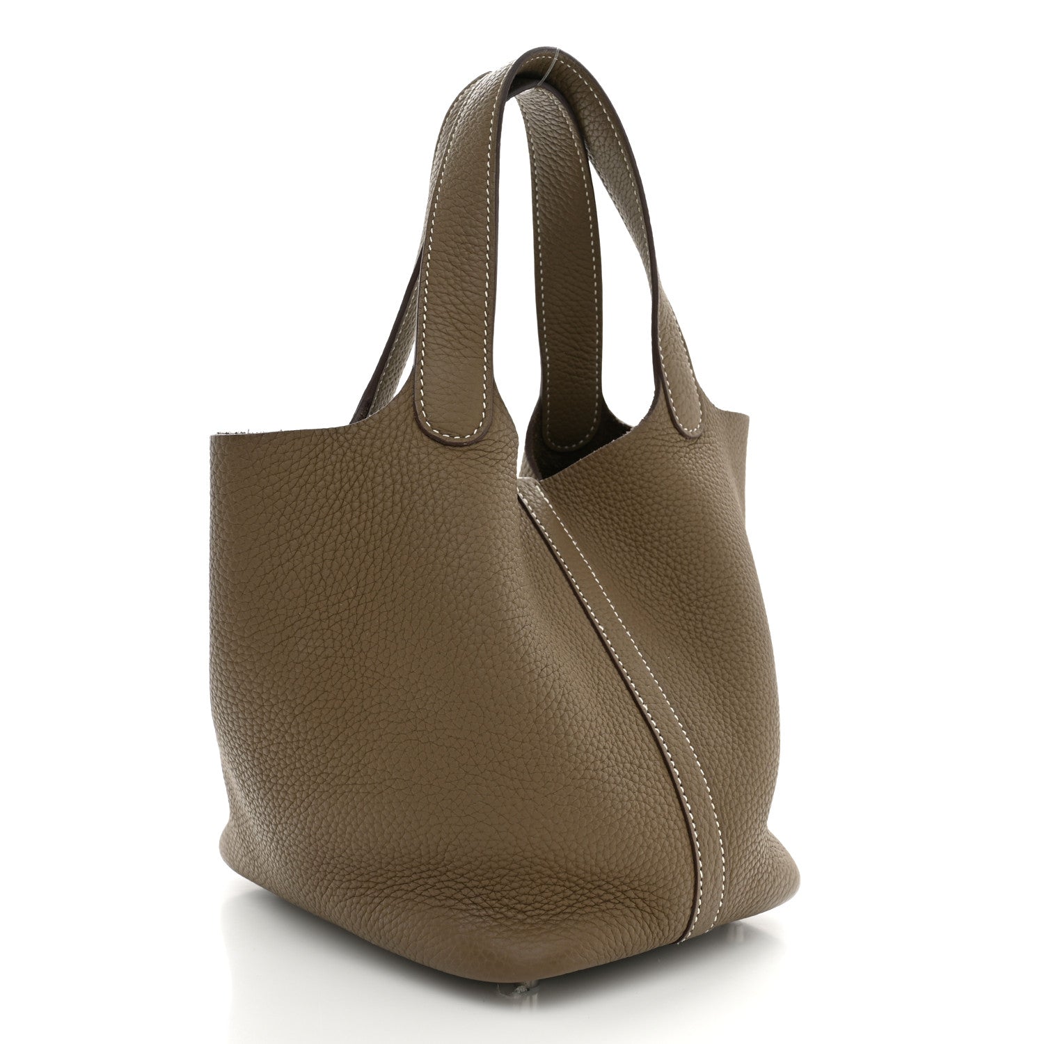 Hermes Taurillon Clemence Picotin Lock 18 PM  Etoupe 3 of 10