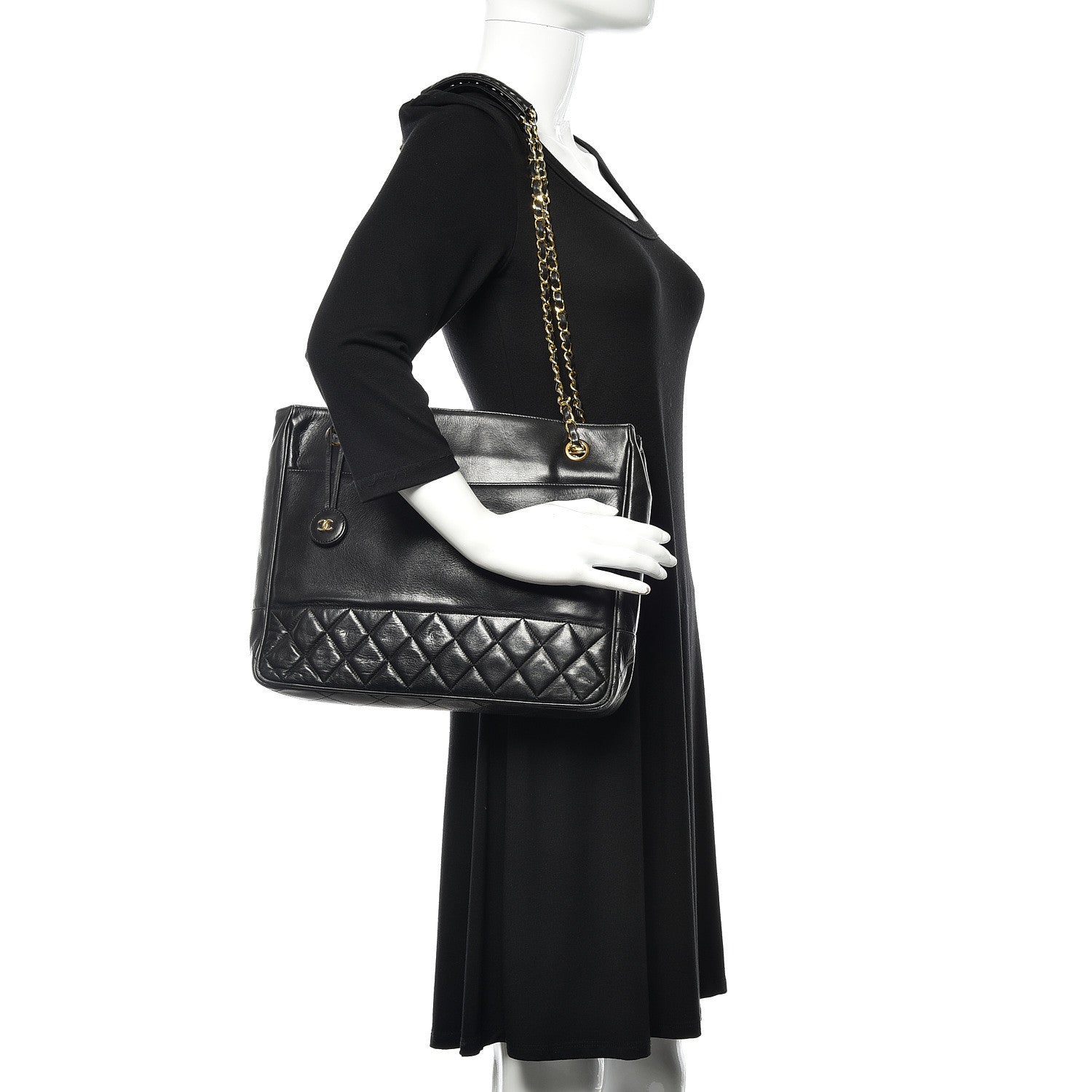 Chanel Lambskin Quilted Shoulder Bag Black 2 of 11