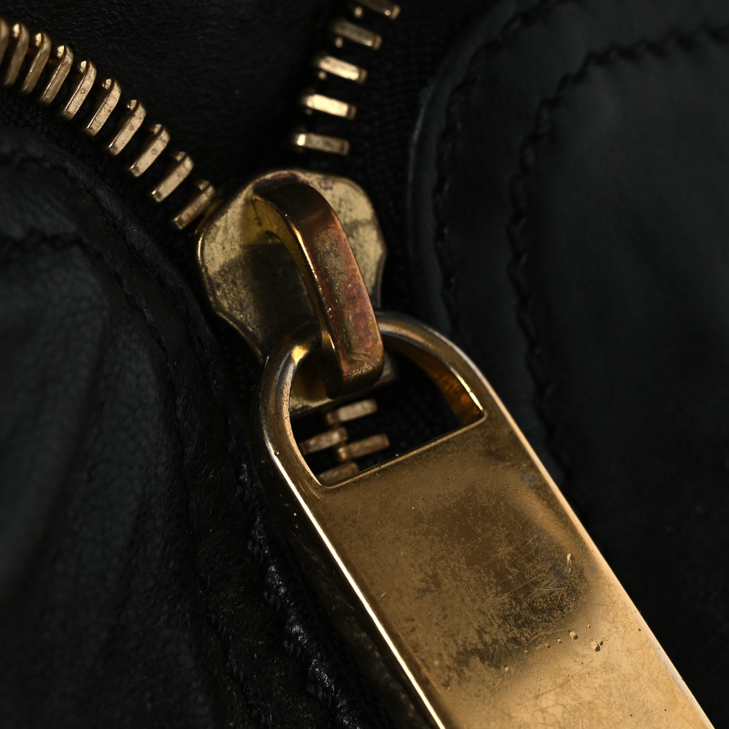 Fendi Sheepskin Zipper Satchel Black 13 of 14