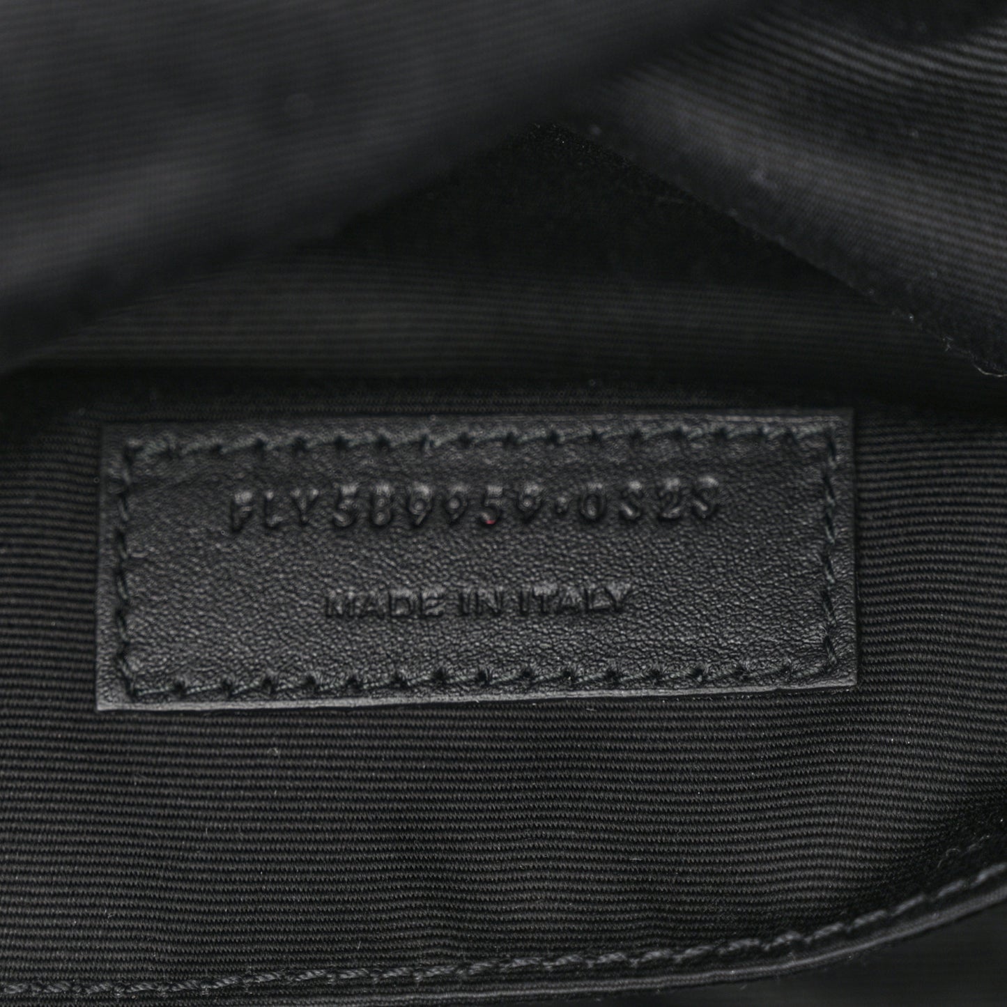 Grain De Poudre Monogram Belt Bag Black