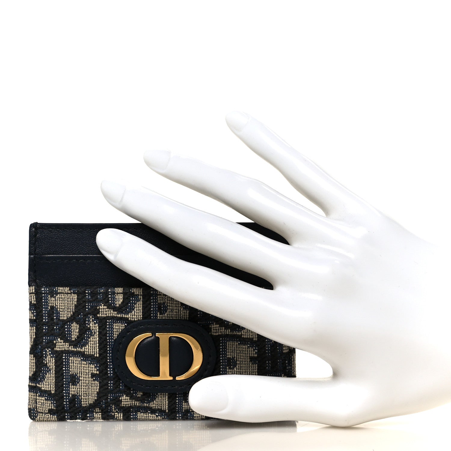 Christian Dior Oblique Calfskin 30 Montaigne Freesia Card Holder