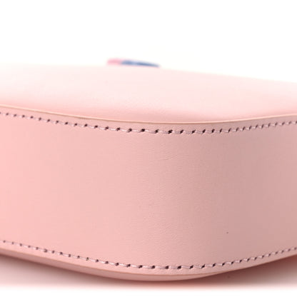 Gucci Dollar Calfskin Enamel Super Mini GG Marmont Chain Shoulder Bag Light Pink Blue 18 of 18