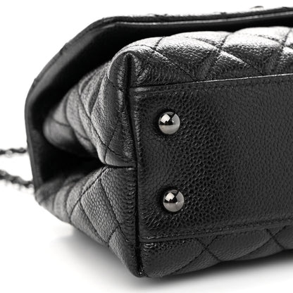 Chanel Caviar Quilted Mini Coco Handle Flap So Black 8 of 9