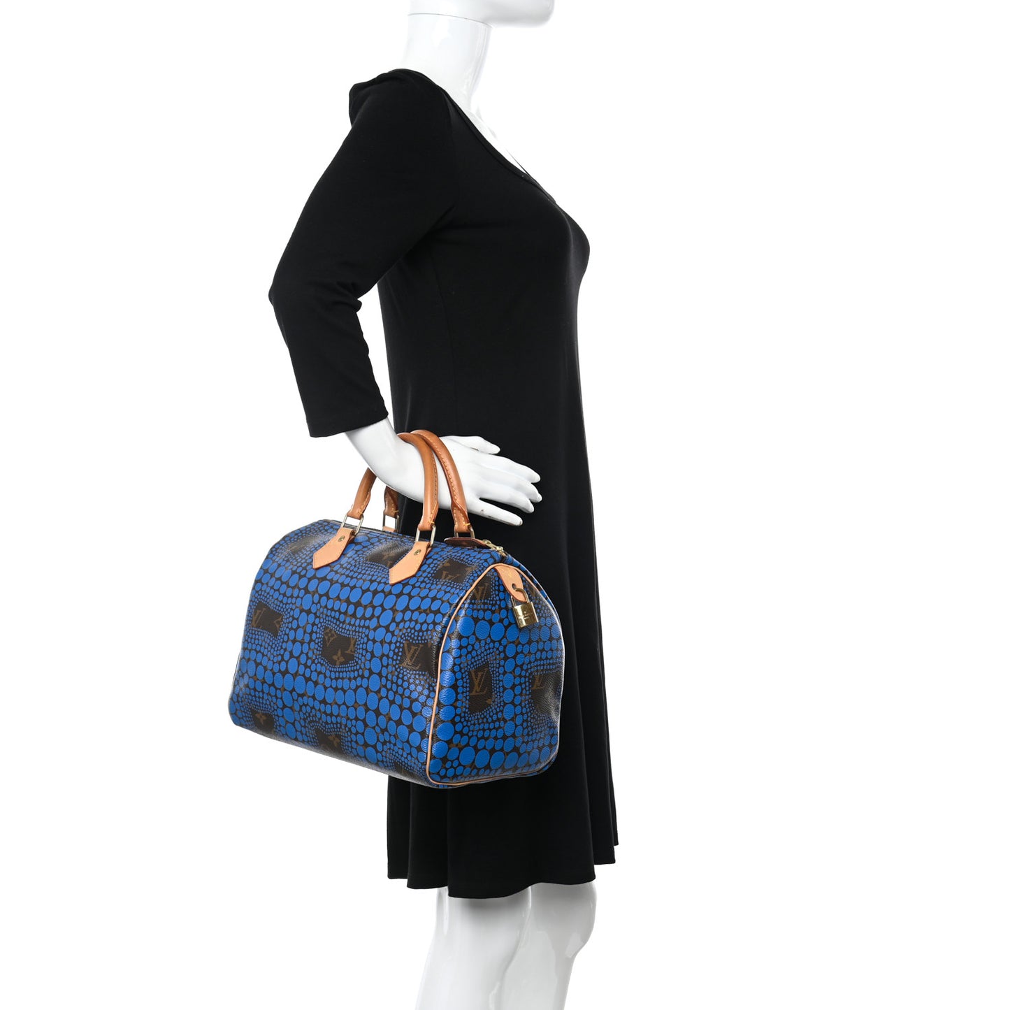 Monogram Kusama Town Speedy 30 Blue