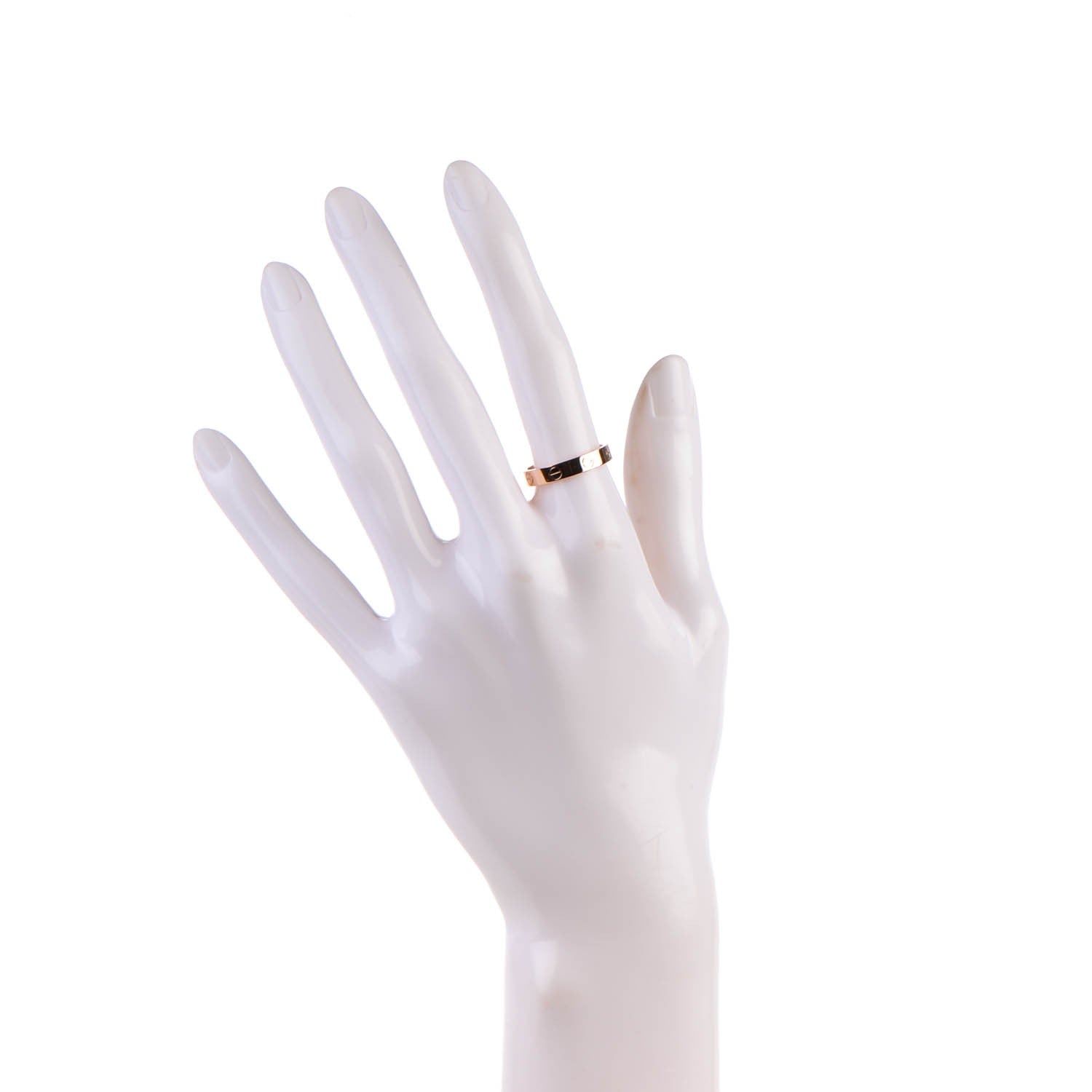 Cartier 18K Pink Gold 4mm LOVE Wedding Band Ring 54 7 2 of 5