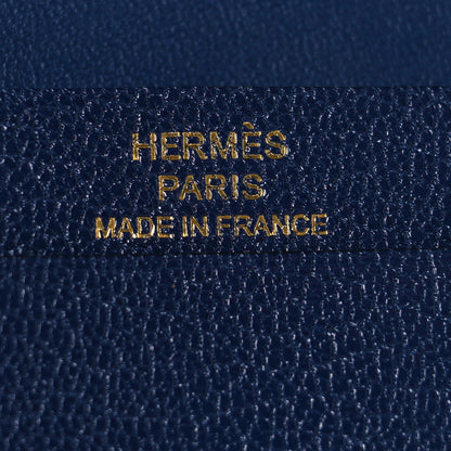 Hermes Chevre Mysore Mini Bearn Wallet Bleu Saphir 6 of 9